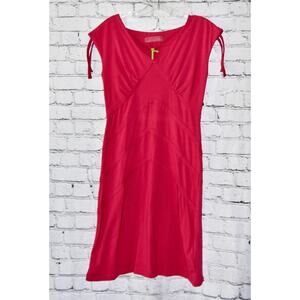 Skunkfunk Arantza Stretch Sustainability Organic Cotton Red Dress Size 1 NWT